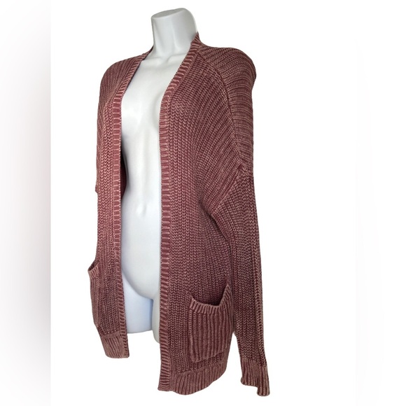 Y2K VICTORIAS SECRET CHUNKY SUN WASHED KNIT CARDIGAN - Picture 3 of 5